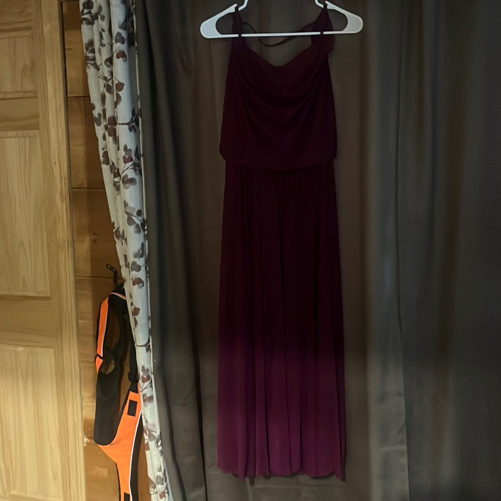 Plum dance costume leo attached to dress-